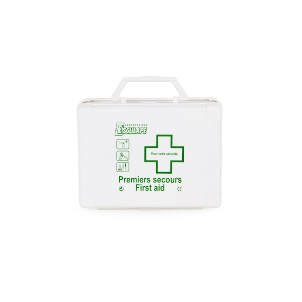 Trousse de secours ASEP pour 4 personnes - LABORATOIRES ESCULAPE conforme à la Norme NF S60-601