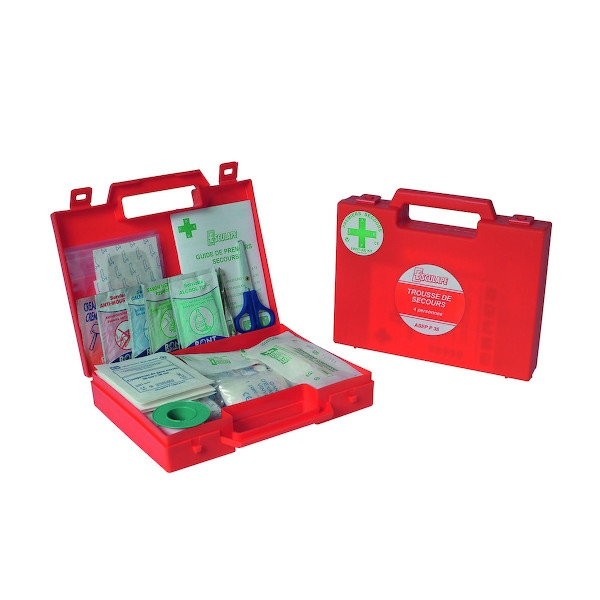 Trousse de secours ASEP pour 4 personnes - LABORATOIRES ESCULAPE | Portable | Étanche