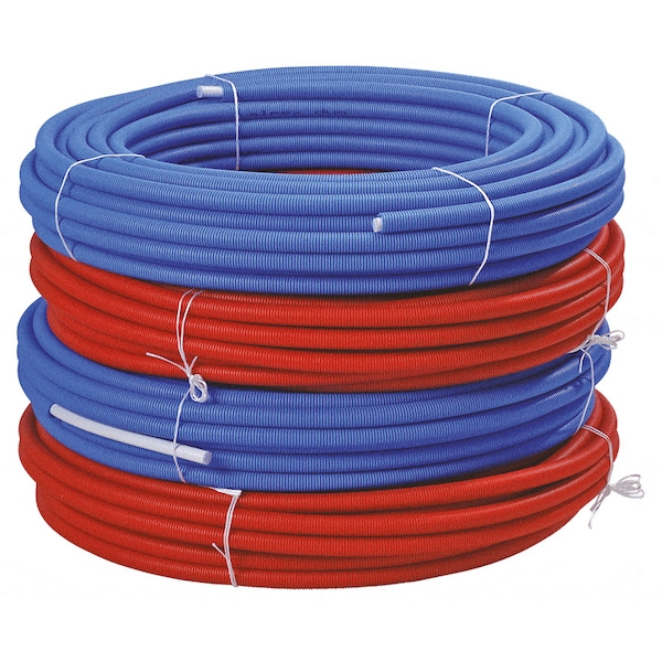 TUBE TURATEC pré-gainé rouge 16 X 2 mm - Couronne de 50 m - PB TUB Certifié ACS