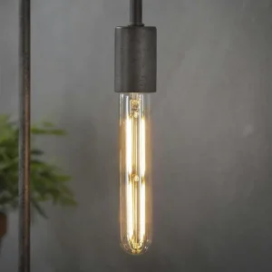 Lampe fluorescente Ampoule tube 18,5 cm ambré LED filament lumière chaude (E27)