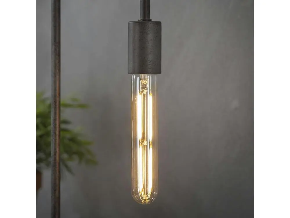 Lampe fluorescente Ampoule tube 18,5 cm ambré LED filament lumière chaude (E27)