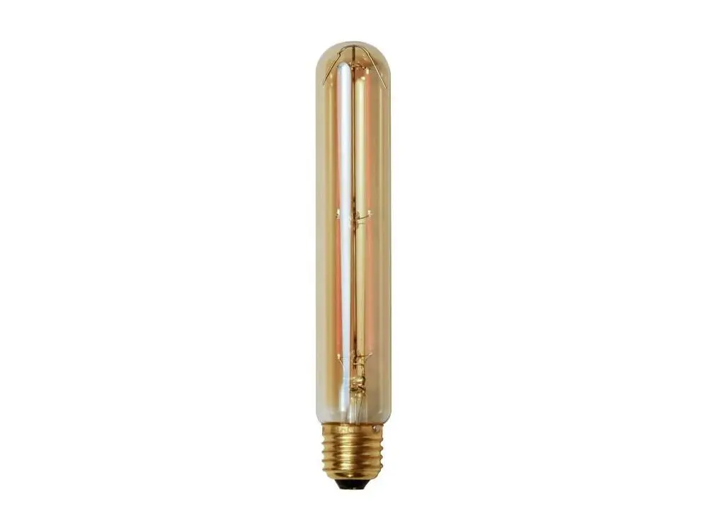 Lampe fluorescente Ampoule tube 18,5 cm ambré LED filament lumière chaude (E27)