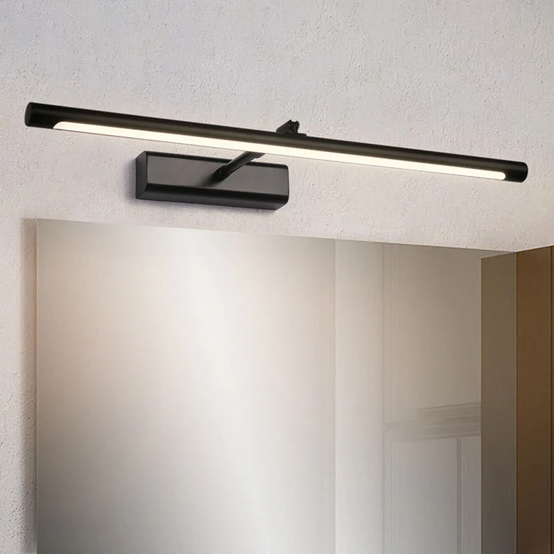 Néon pour atelier Tube LED Vanity Sconce Light Einfache metallische Badezimmer-Wandleuchte