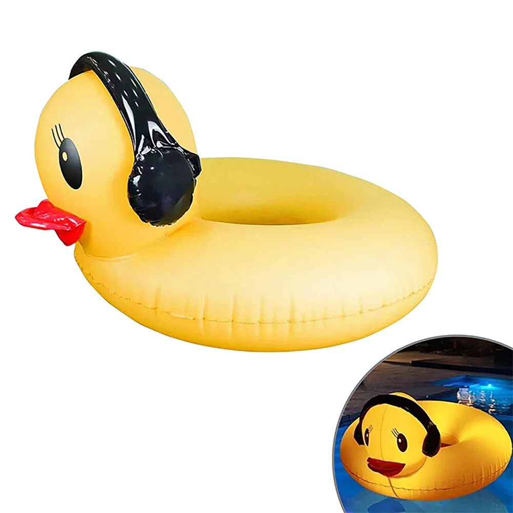 Tube flotteur en forme de canard avec éclairage DEL solaire, 43'' Température 4000K