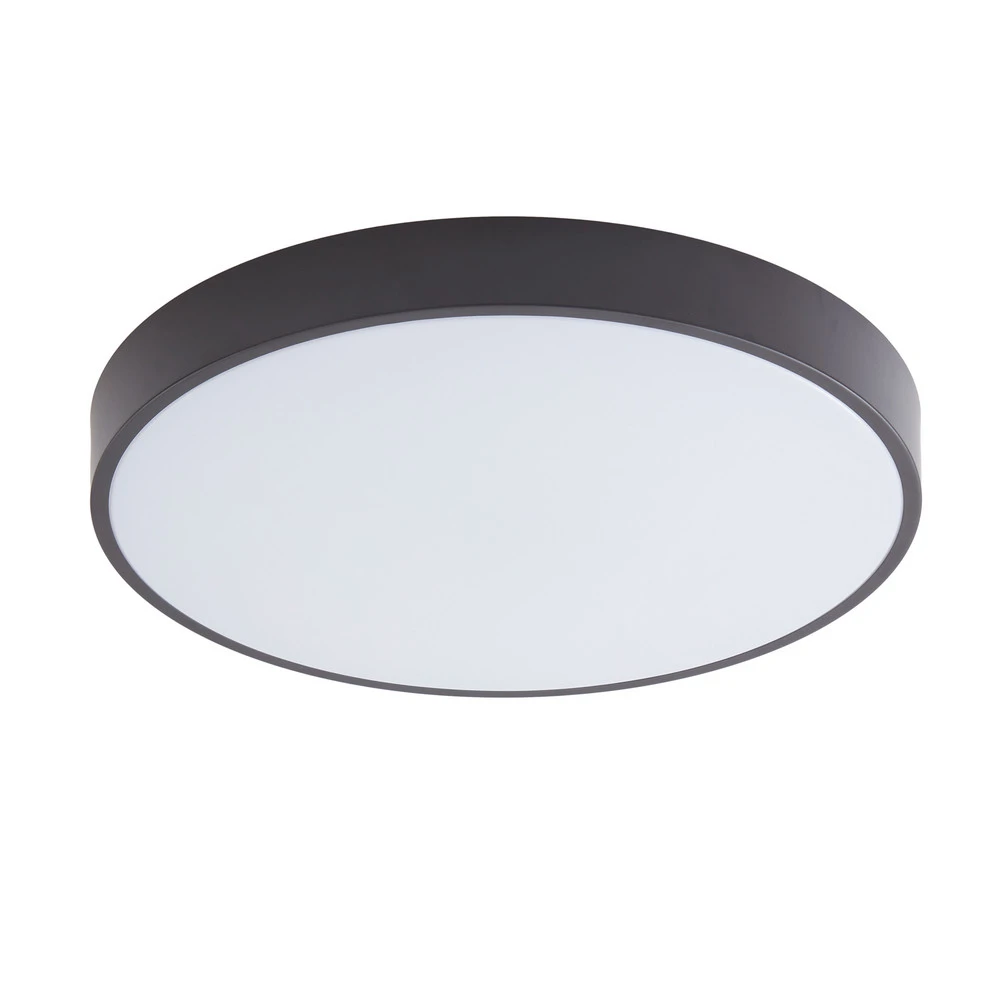 Lindby Évolué Plafonnier LED Innes noir 48cm RVB CCT Tuya