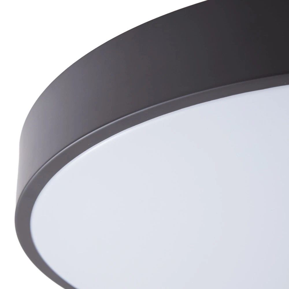 Lindby Évolué Plafonnier LED Innes noir 48cm RVB CCT Tuya