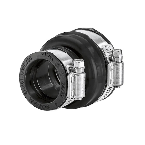 Raccord FLEX-SEAL PLUS - côté : 80-95 mm - côté B : 110-125 mm - NORHAM pour système d'arrosage