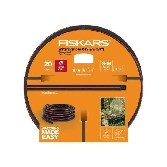 Raccord de plomberie Fiskars Tuyau d’arrosage 19 mm (3/4"), 20 m