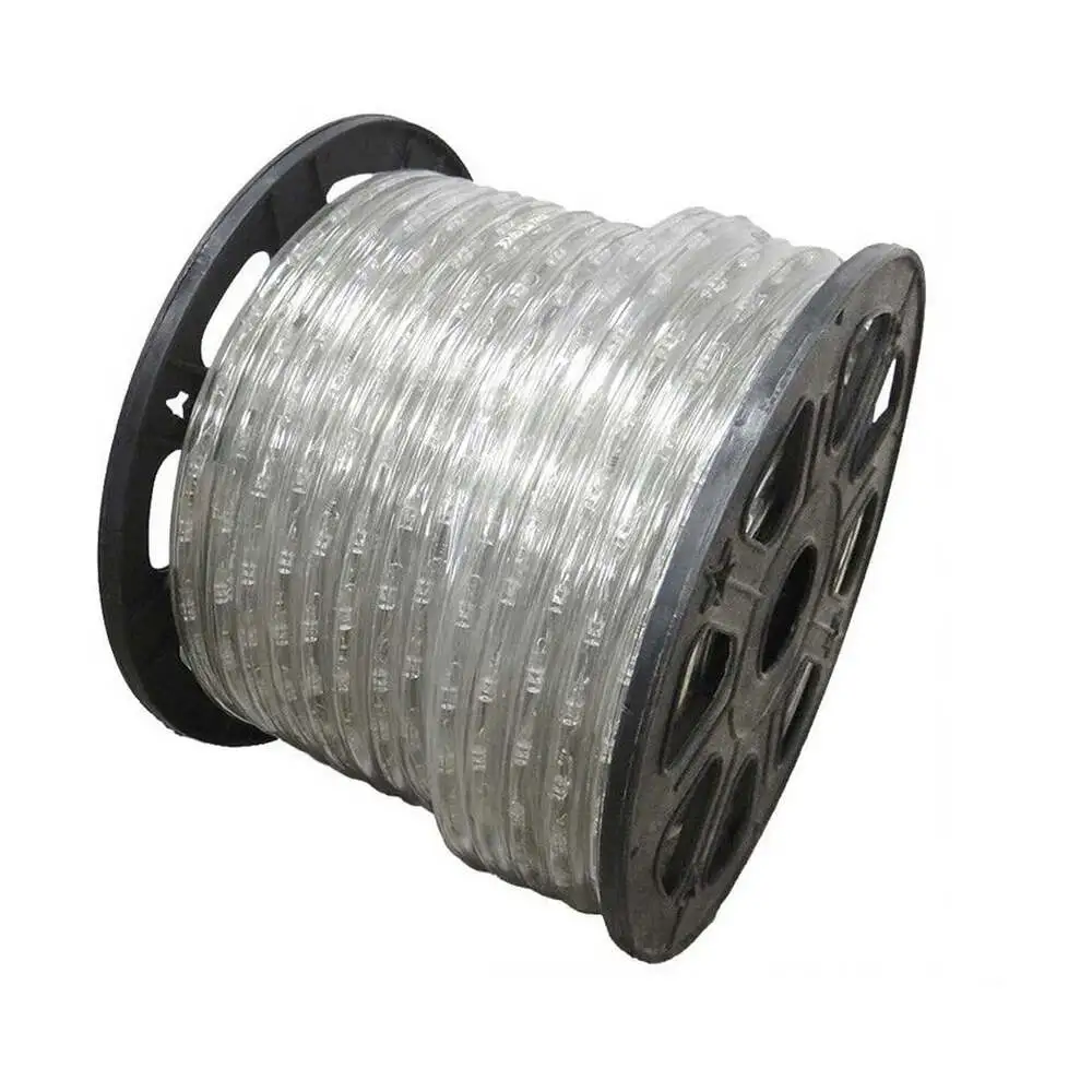Tuyau d'arrosage LED EDM Flexiled Blanc 230 V (12 m) en laiton chromé