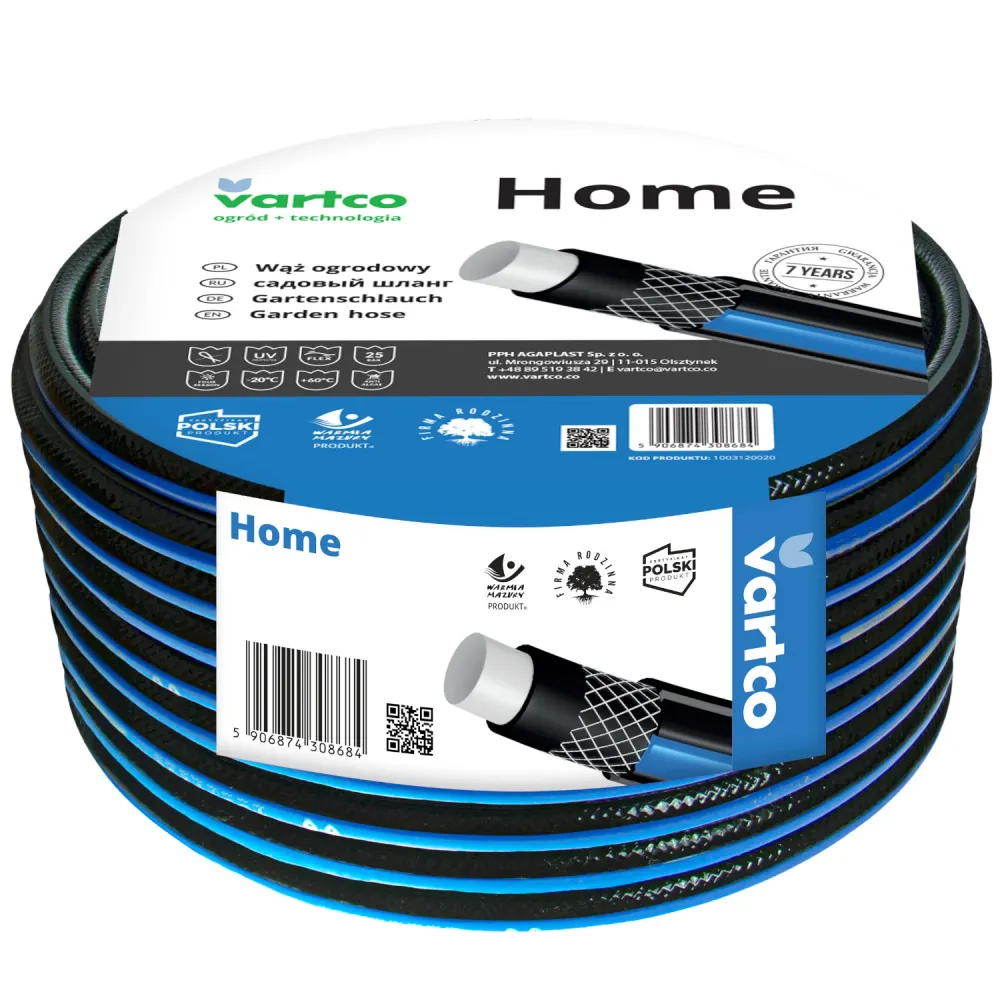 Tuyau d'arrosage élastique 3/4" de Vartco Home 30m 4 couches avec clé de serrage
