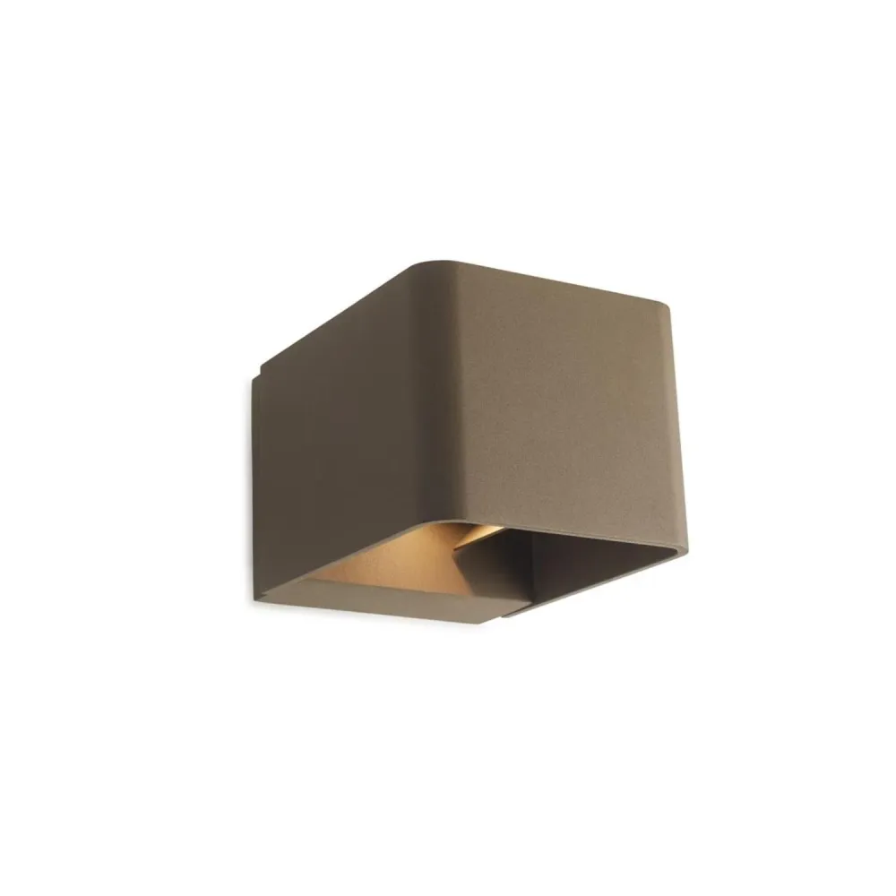 Design Contemporain Éclairage mural LED Wilson Square 9W IP65 LEDS-C4 05-9683-14-CL