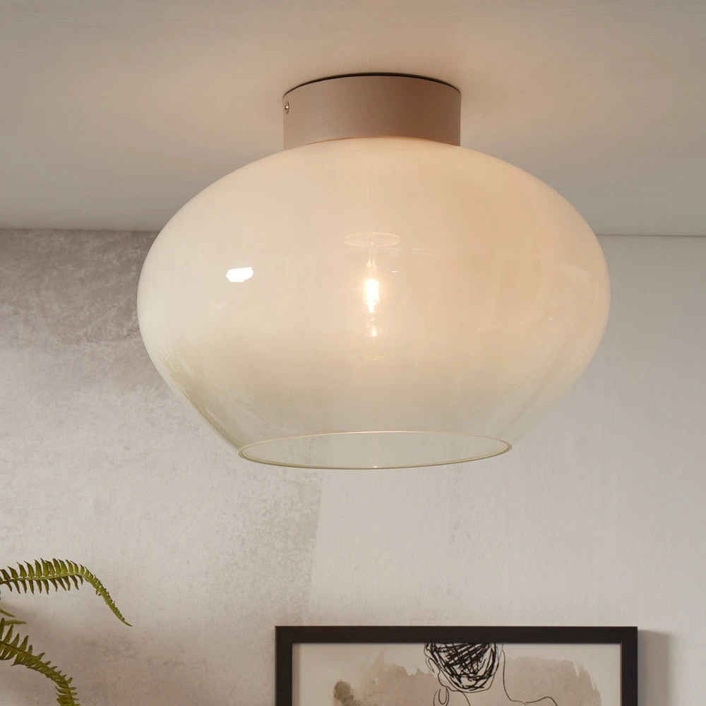 Ventilateur de Plafond Professionnel IT'S ABOUT ROMI plafonnier Bologna, blanc laiteux