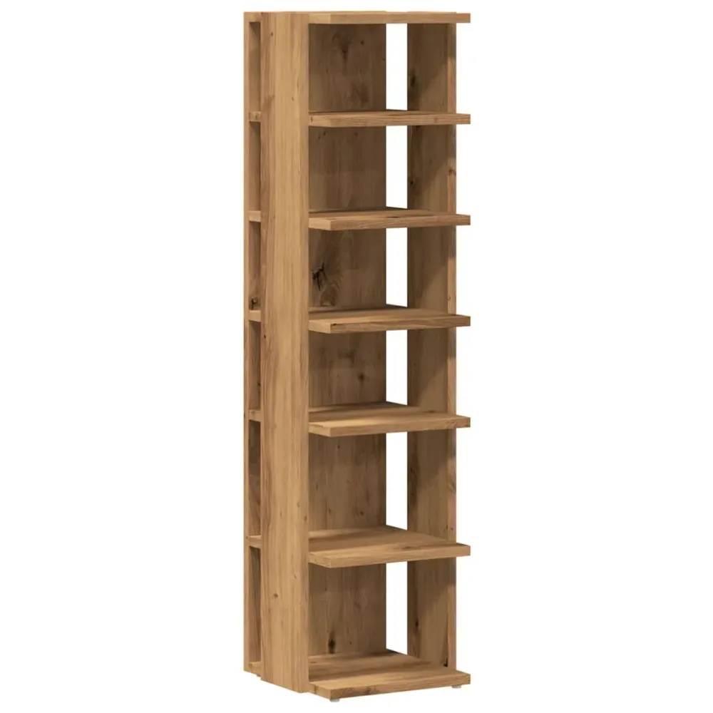 Armoire à chaussures range chaussures rangement meuble entrée couloir salon artisanal bois d'ingénierie brun 02_0021532