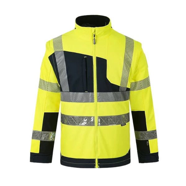 Blouson haute visibilité LUMINA 2 en 1 jaune/marine - 2XL - CODUPAL SAFETY