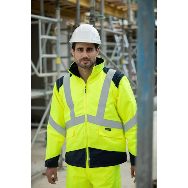 Blouson haute visibilité ELYSE 2 en 1 jaune/marine - L - CODUPAL SAFETY