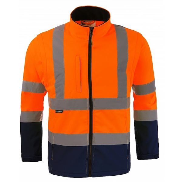 Blouson haute visibilité ZOÉ 2 en 1 orange/marine - L - CODUPAL SAFETY