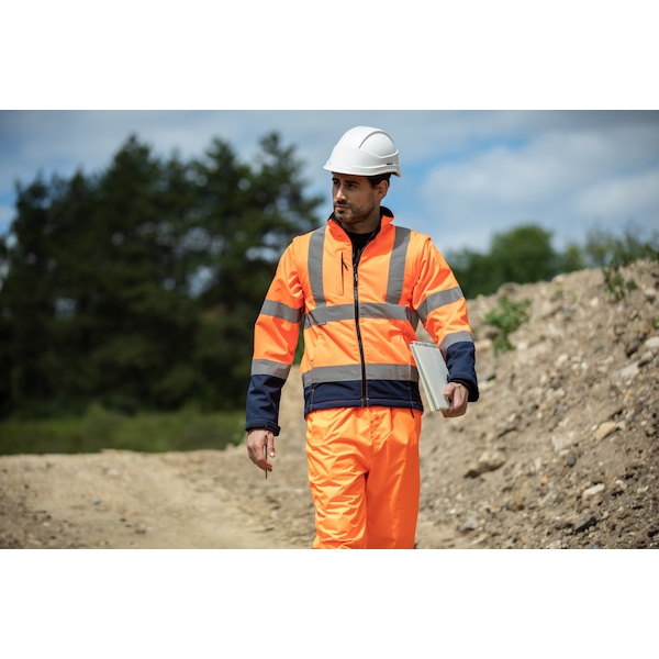 Blouson haute visibilité ZOÉ 2 en 1 orange/marine - XL - CODUPAL SAFETY