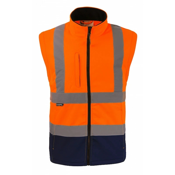 Blouson haute visibilité ZOÉ 2 en 1 orange/marine - S - CODUPAL SAFETY