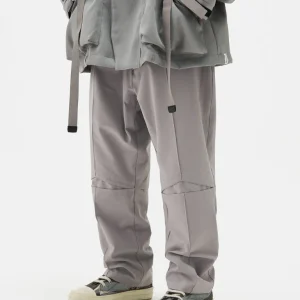 GOOPiMADE "KM-01" Pantalon Ajusté (Coupe Régulière) - Gris Manifeste