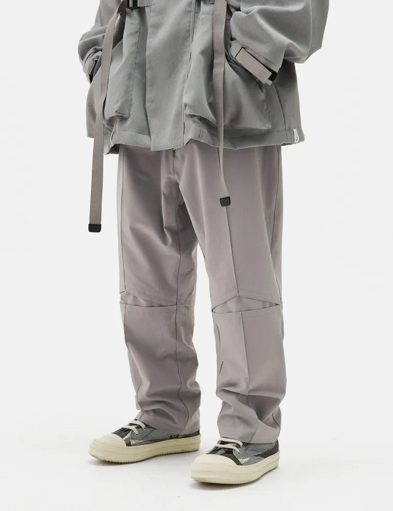 GOOPiMADE "KM-01" Pantalon Ajusté (Coupe Régulière) - Gris Manifeste