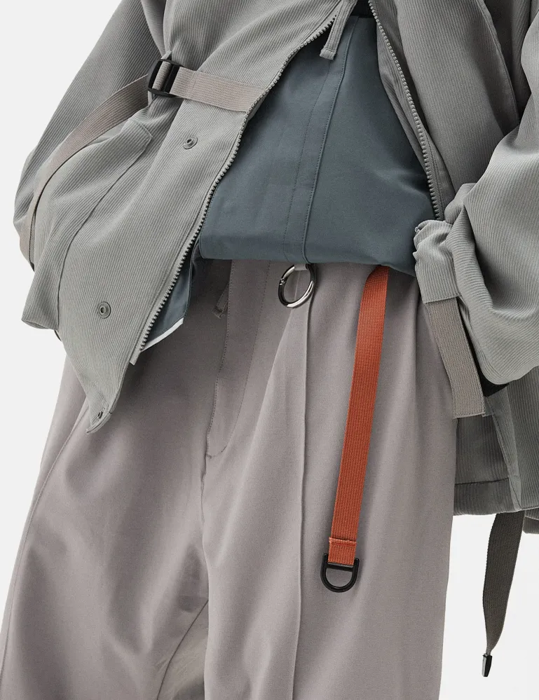 GOOPiMADE "KM-01" Pantalon Ajusté (Coupe Régulière) - Gris Manifeste
