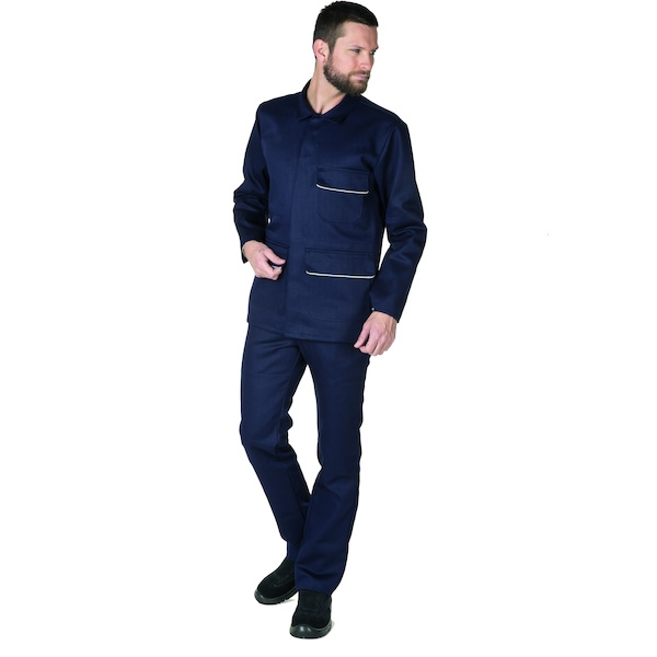 Pantalon anti-feu WORK FR bleu marine - L - MOLINEL