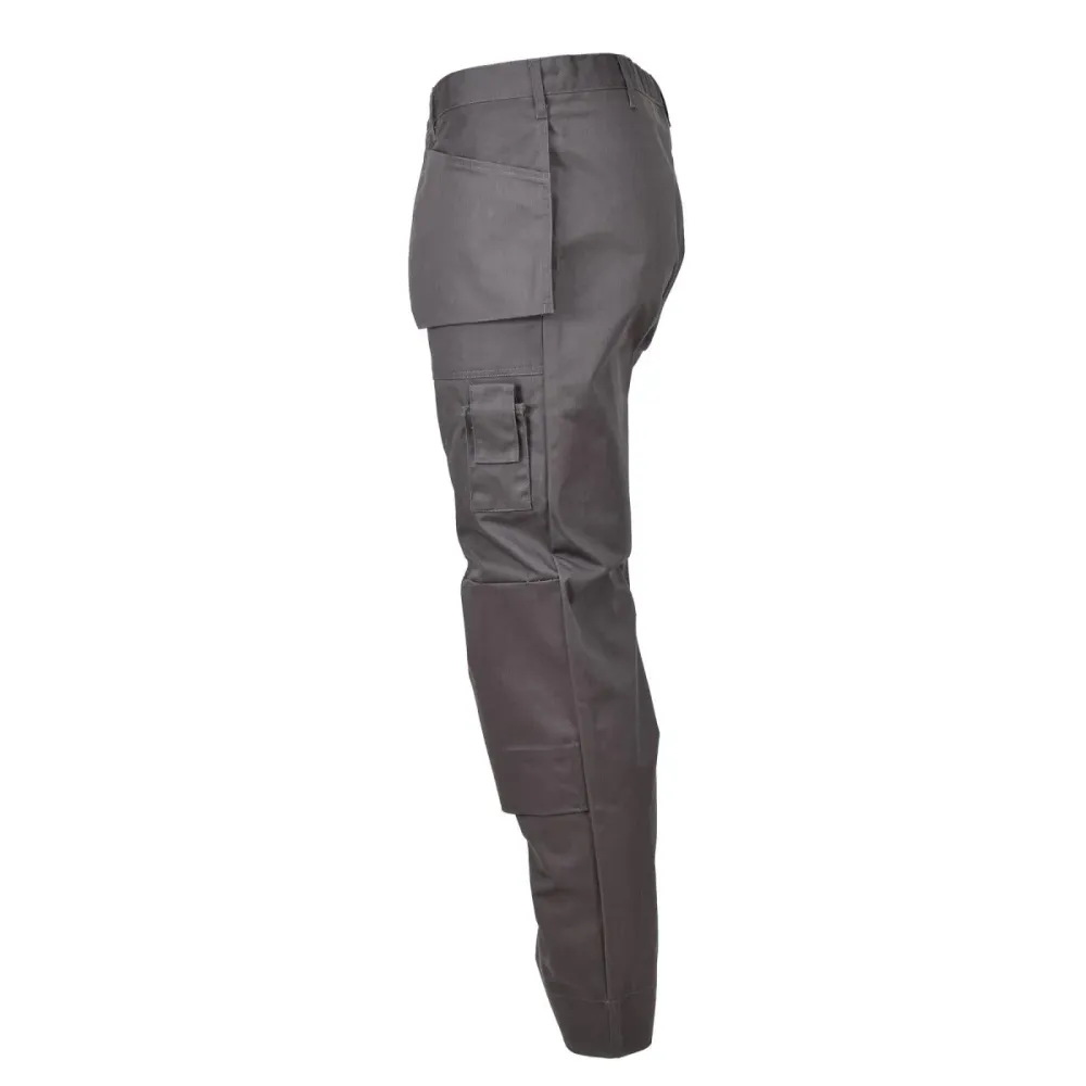 Pantalon cargo novateur de l'armée belge travail genoux renforcés poches supplémentaires gris NEUF