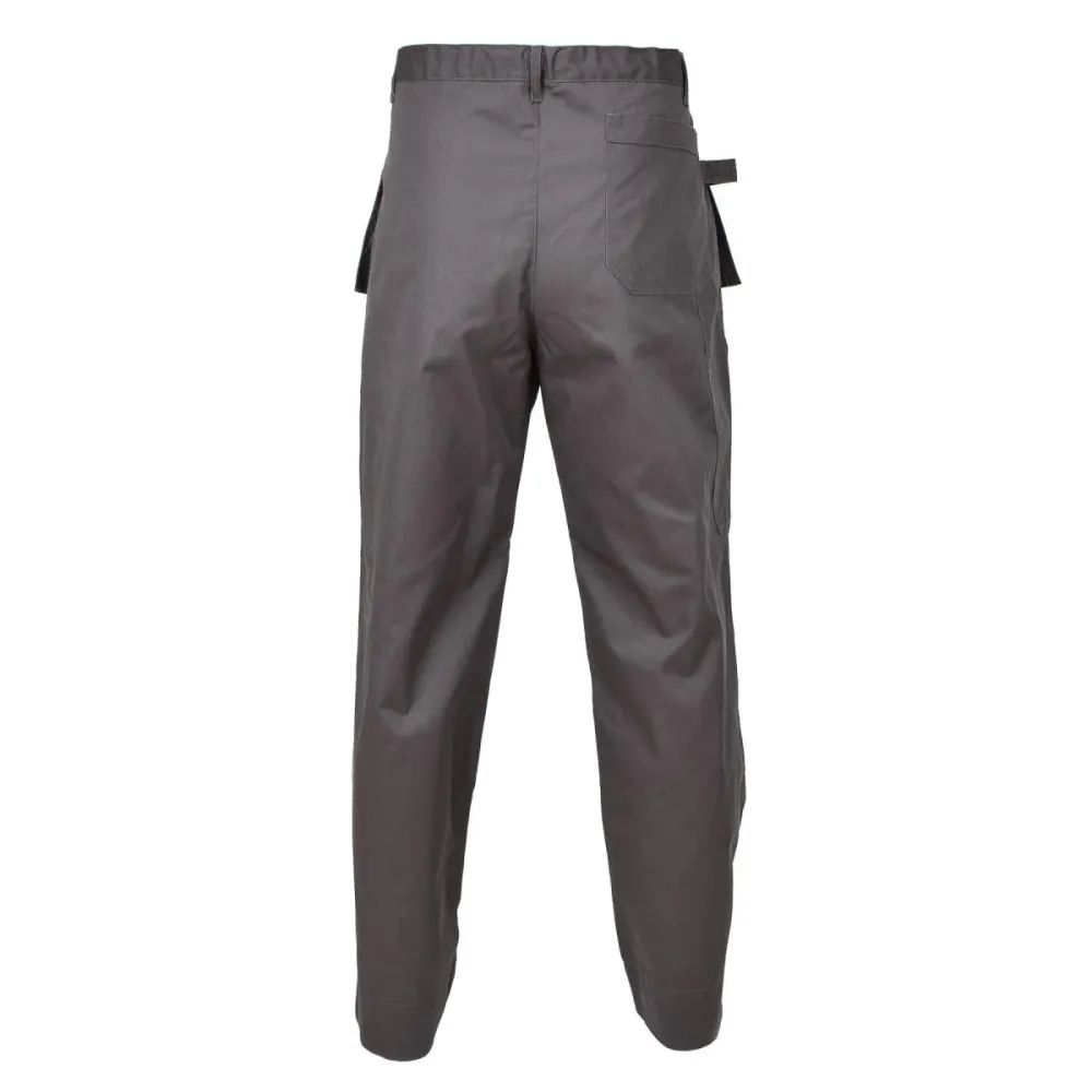 Pantalon cargo novateur de l'armée belge travail genoux renforcés poches supplémentaires gris NEUF