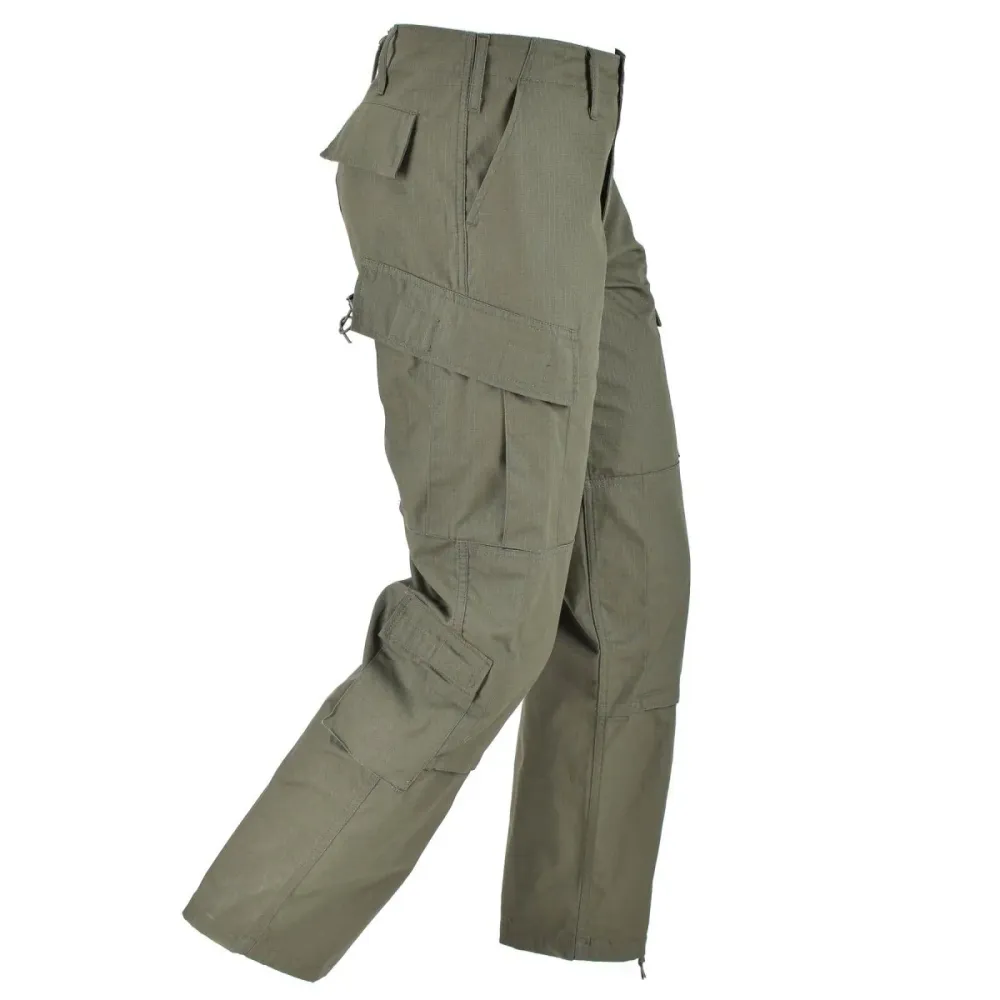 Pantalon cargo ripstop de style armée américaine de marque Mil-Tec, couleur olive