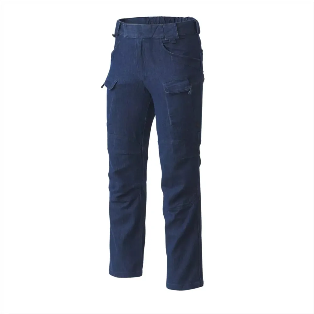 Pantalon tactique Helikon-Tex UTP en denim extensible, renfort aux genoux, diverses poches