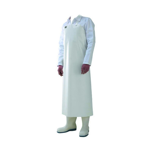 Tablier DELTA - blanc - 90x115 - taille original - MANULATEX