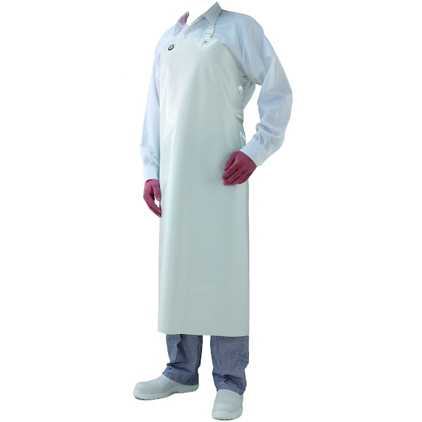 Tablier DELTA - blanc - 90x115 - taille original - MANULATEX