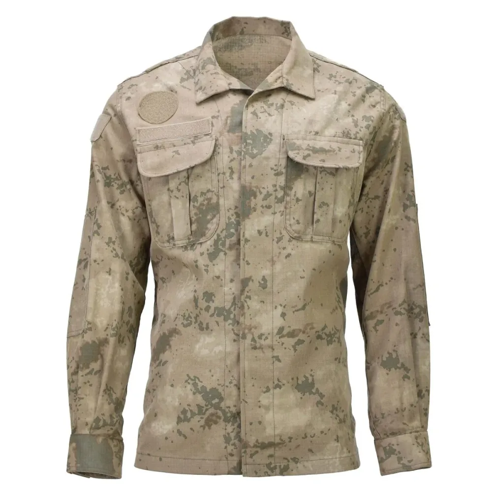 Veste uniforme de l'armée turque vrai Ripstop Renforced coudes M2018 Camo