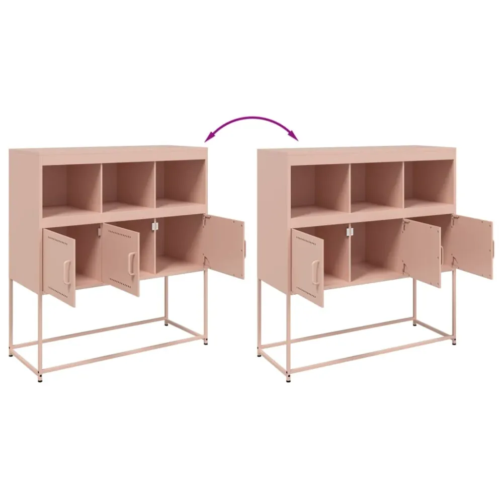 Bac à linge Buffet bahut commode armoire meuble de rangement organisateur cuisine salle de séjour salon 100,5 x 39 x 107 c...