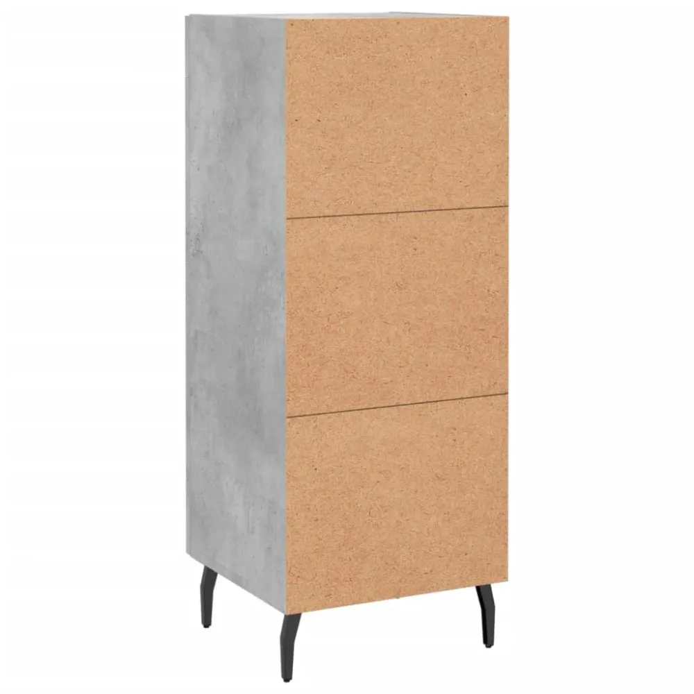 Buffet bahut commode armoire meuble de rangement organisateur cuisine salle de séjour salon 34,5 x 34 x 90 cm bois d'ingén...