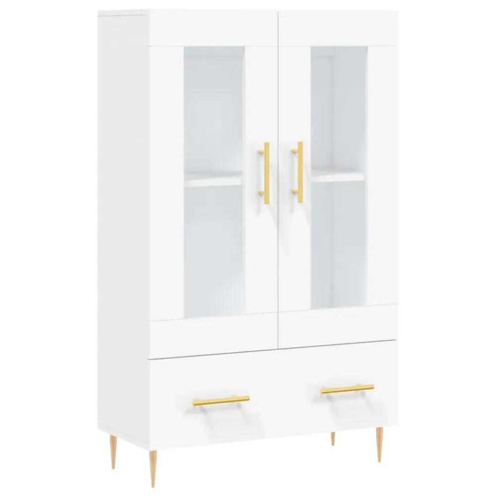 Buffet bahut commode armoire meuble de rangement organisateur cuisine salle de séjour salon haut 69,5 x 31 x 115 cm bois d...