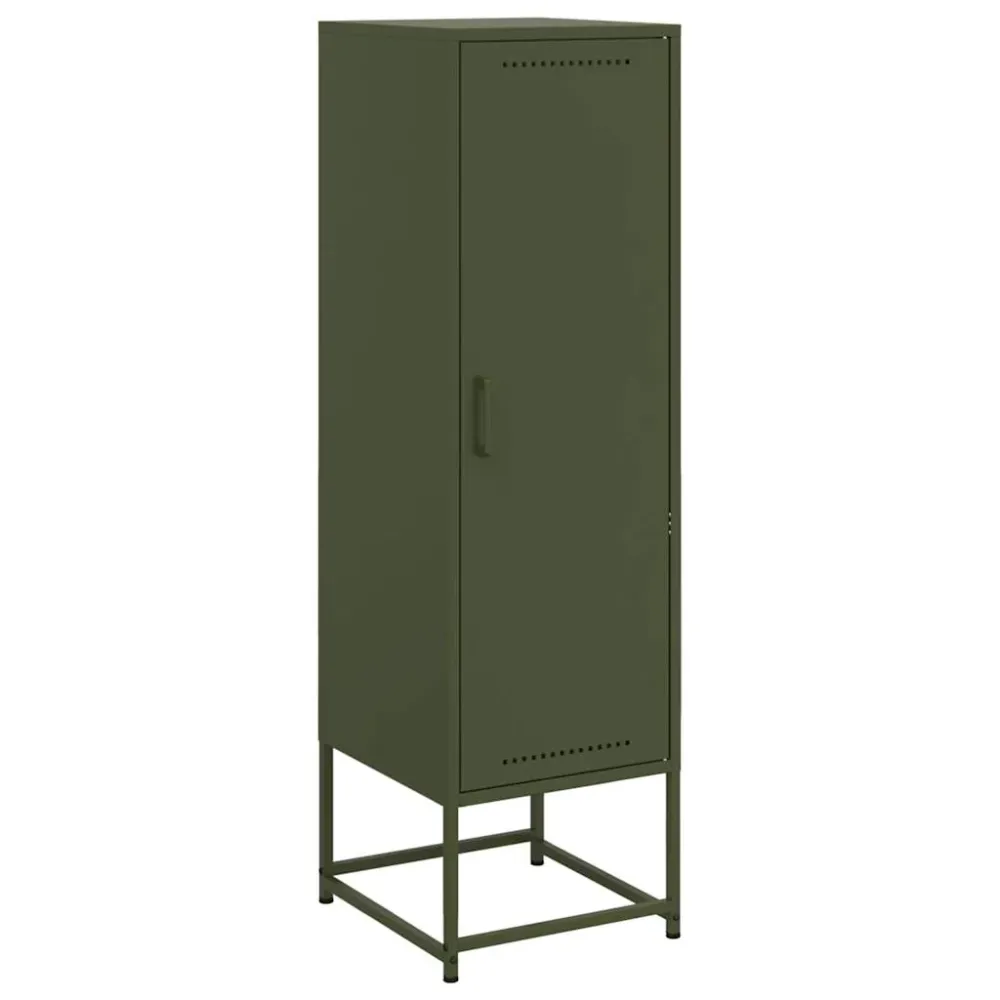 Certifié NF Buffet bahut commode armoire meuble de rangement organisateur cuisine salle de séjour salon olive 36 x 39 x 12...