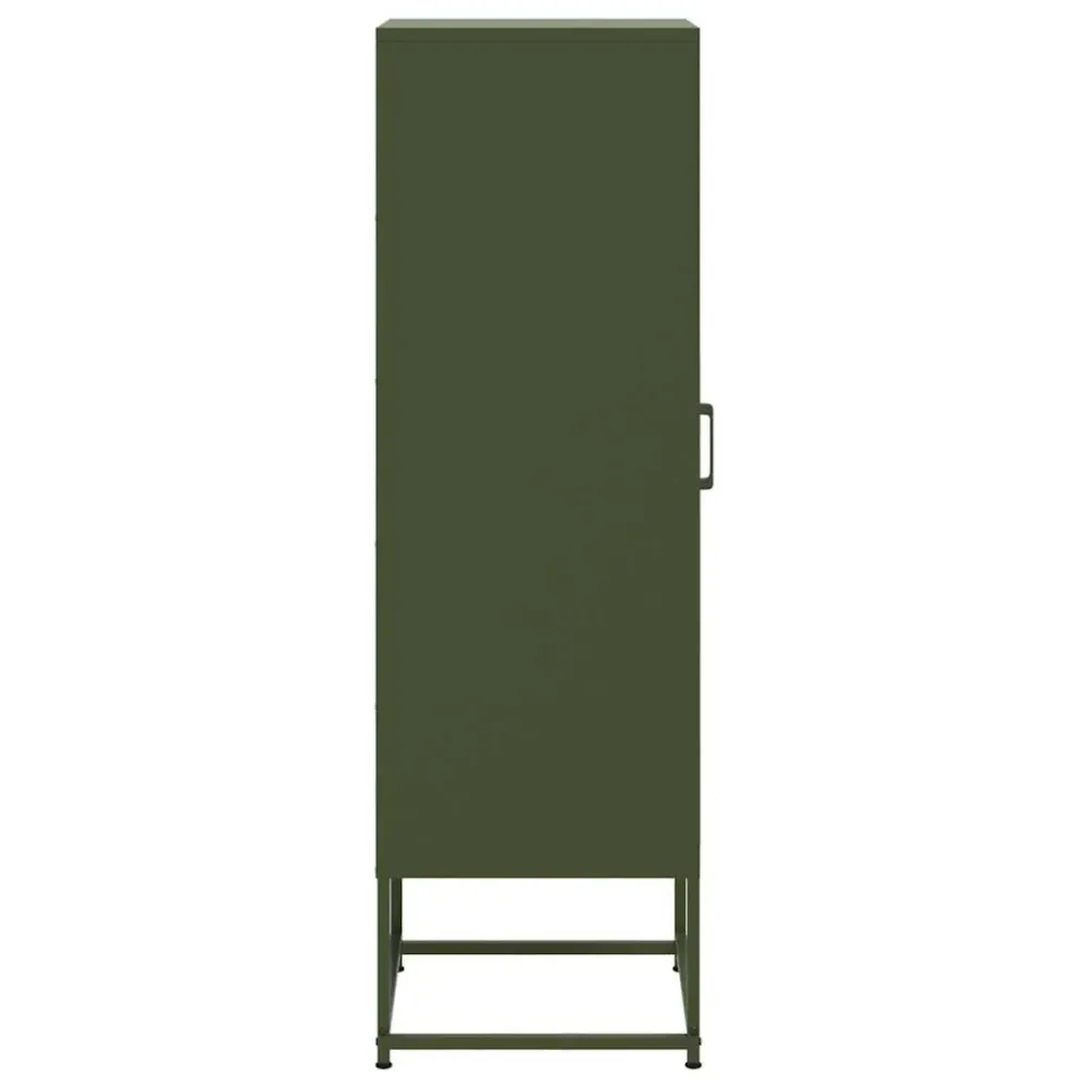 Certifié NF Buffet bahut commode armoire meuble de rangement organisateur cuisine salle de séjour salon olive 36 x 39 x 12...