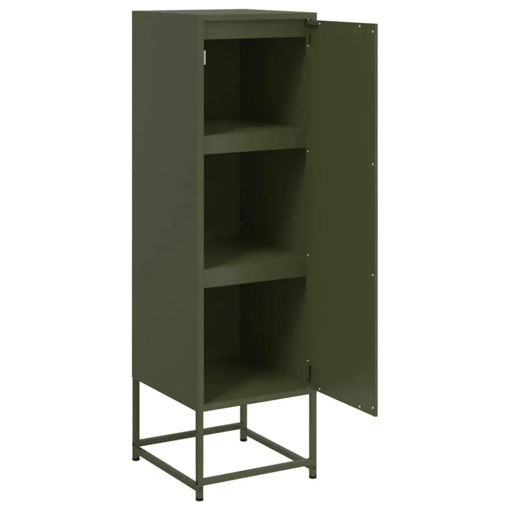 Certifié NF Buffet bahut commode armoire meuble de rangement organisateur cuisine salle de séjour salon olive 36 x 39 x 12...