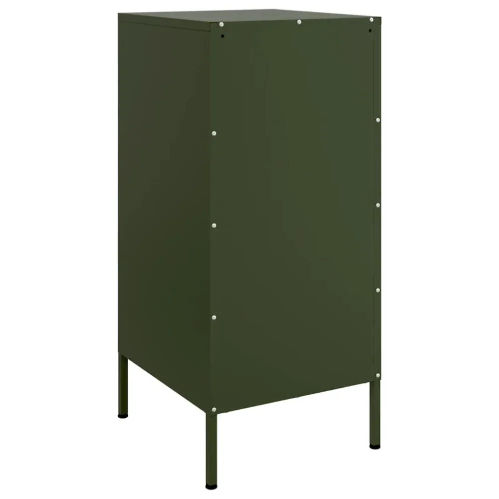 Buffet bahut commode armoire meuble de rangement organisateur cuisine salle de séjour salons lot de 2 olive 36 x 39 x 79 c...