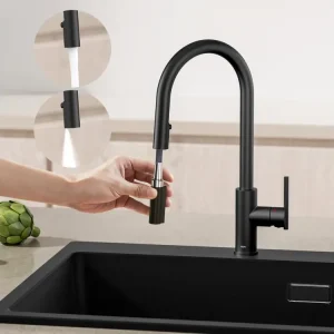 Cecipa max Mitigeur Cuisine Extensible Robinet Cuisine avec Douchette Robinet Extractible à 2 Jets Mitigeur Deux Types De...