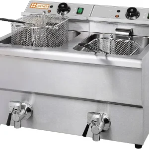 Friteuse électrique Locher 2 bacs 8 litres LFE8/2 132528 se procurer à bas prix