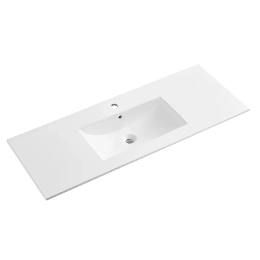 Lavabo en céramique à encastrer dans la salle de bain avec Kit de Montage