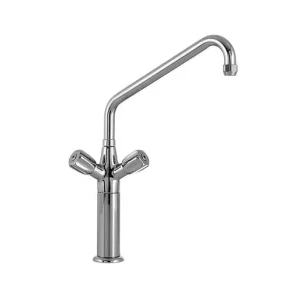Mitigeur monotrou deux manettes Locher avec colonne 120mm bec Ø25mm 128014 prendre à bas prix