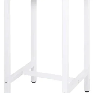Table de bar table de cuisine en aggloméré et métal table de bistrot table haute 102 cm chêne net 19_0000009