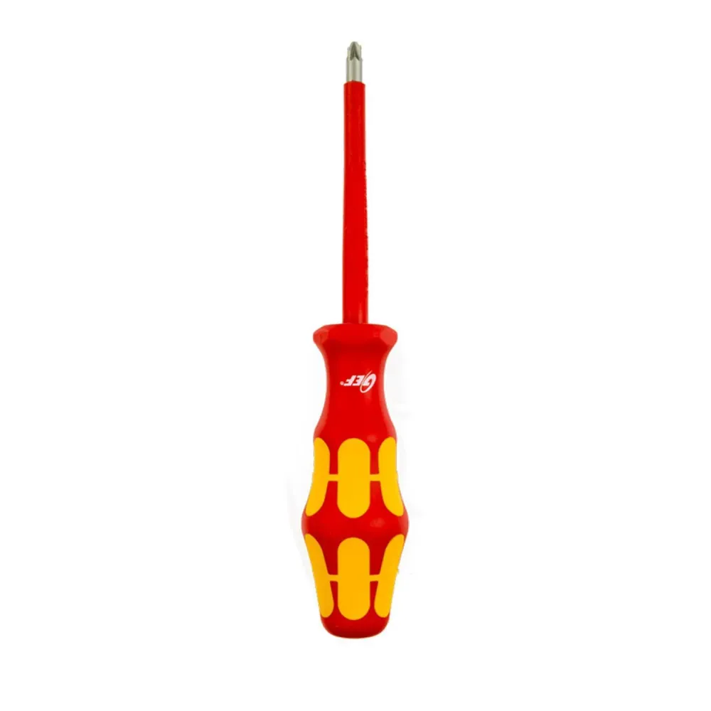 Tournevis isolé VDE 1000V pointe Pozidriv PZ1 pour électriciens GEF