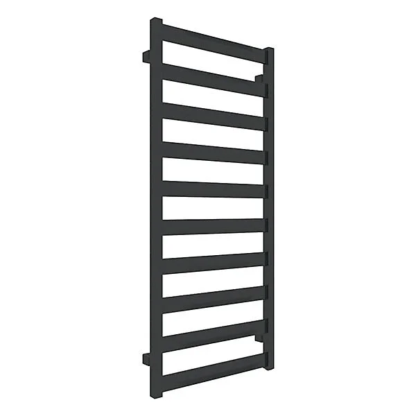 Sèche-serviette électrique noir de 1390mm de haut et 400mm de généreux - 400 Watt - VIV1390/400E1N